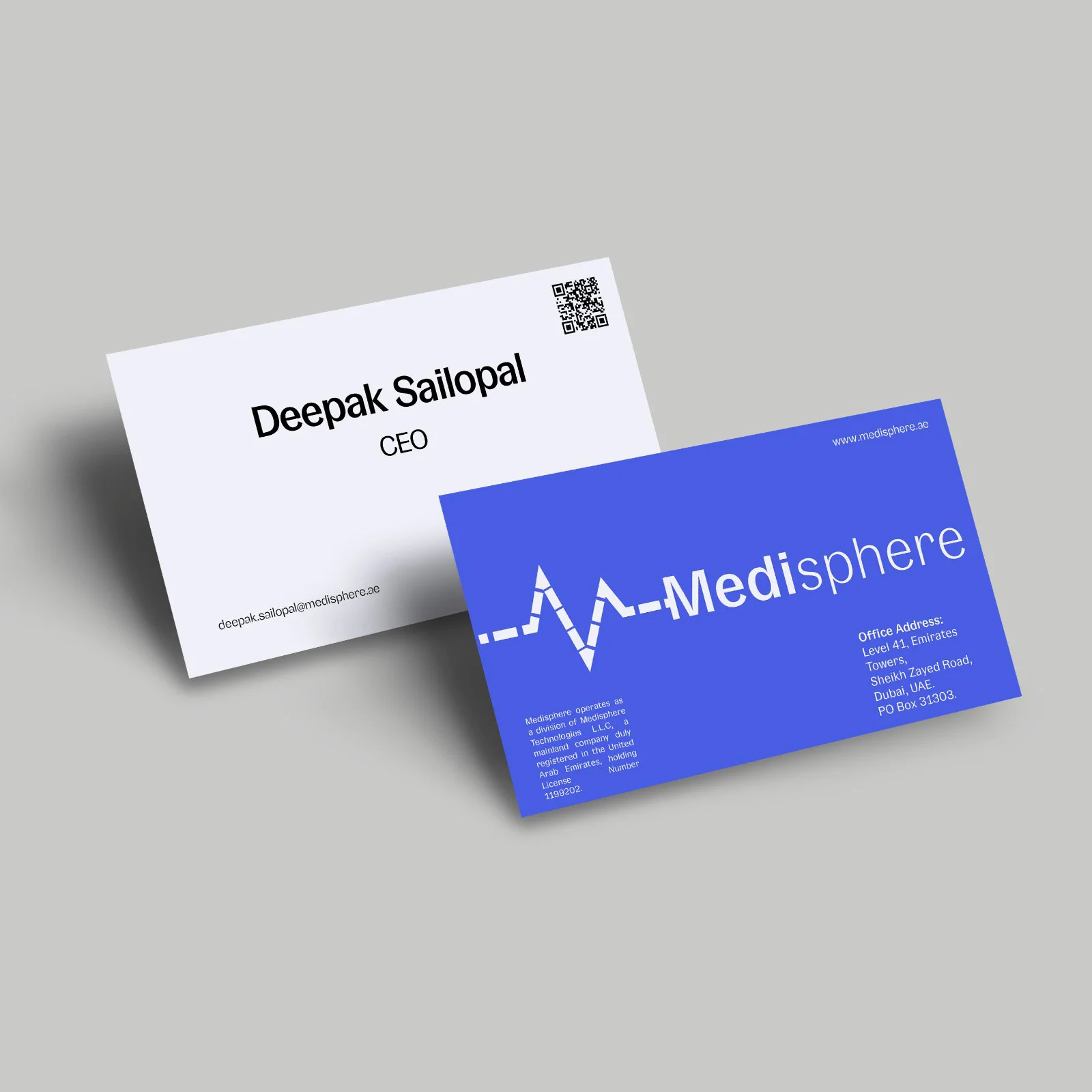 Business Card & letter head Design | Medisphere Technologies