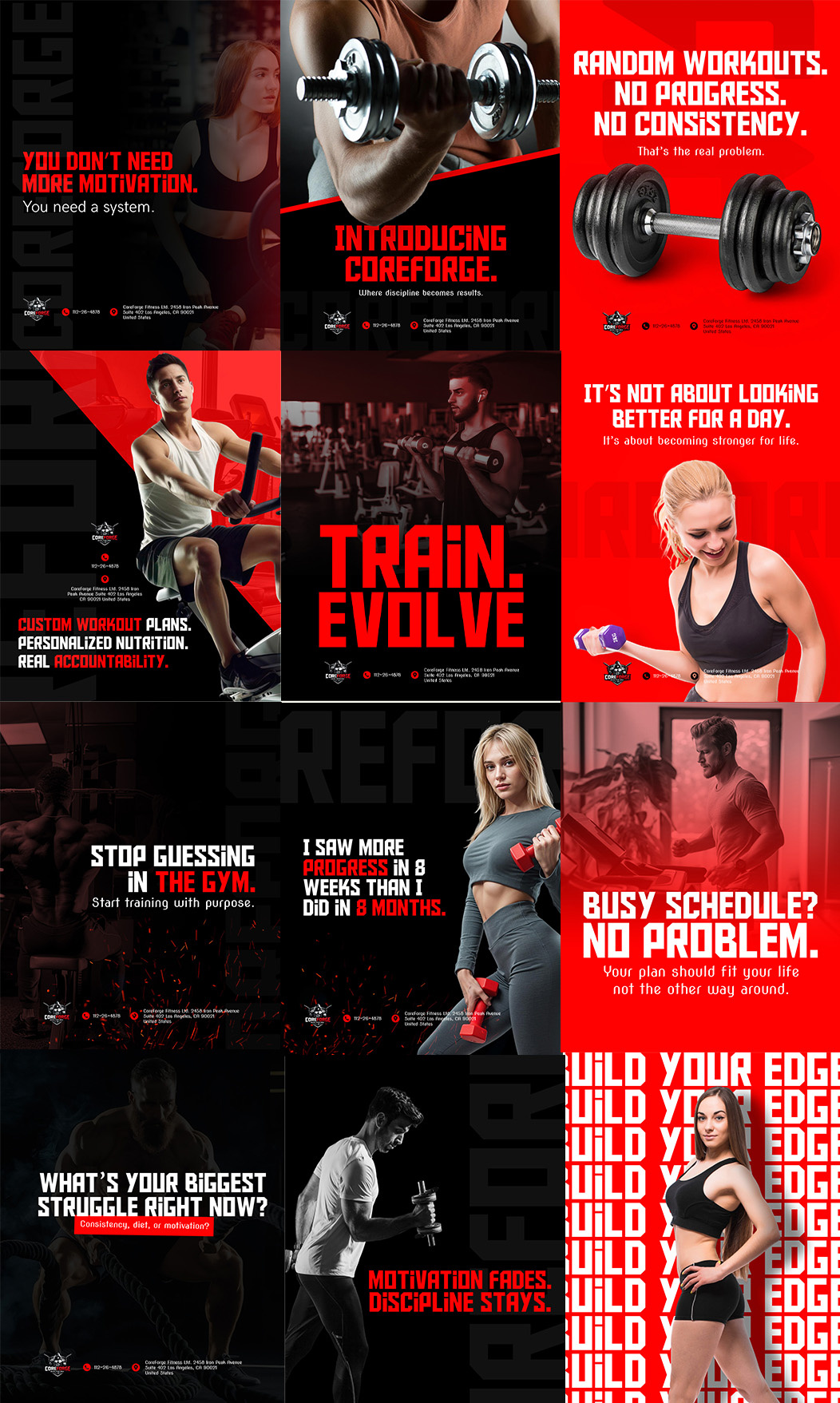 Social media post for Gym, fitness coach