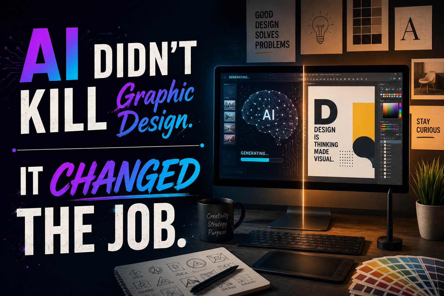 AI Didn't Kill Graphic Design. It Changed the Job (2026 Guide)