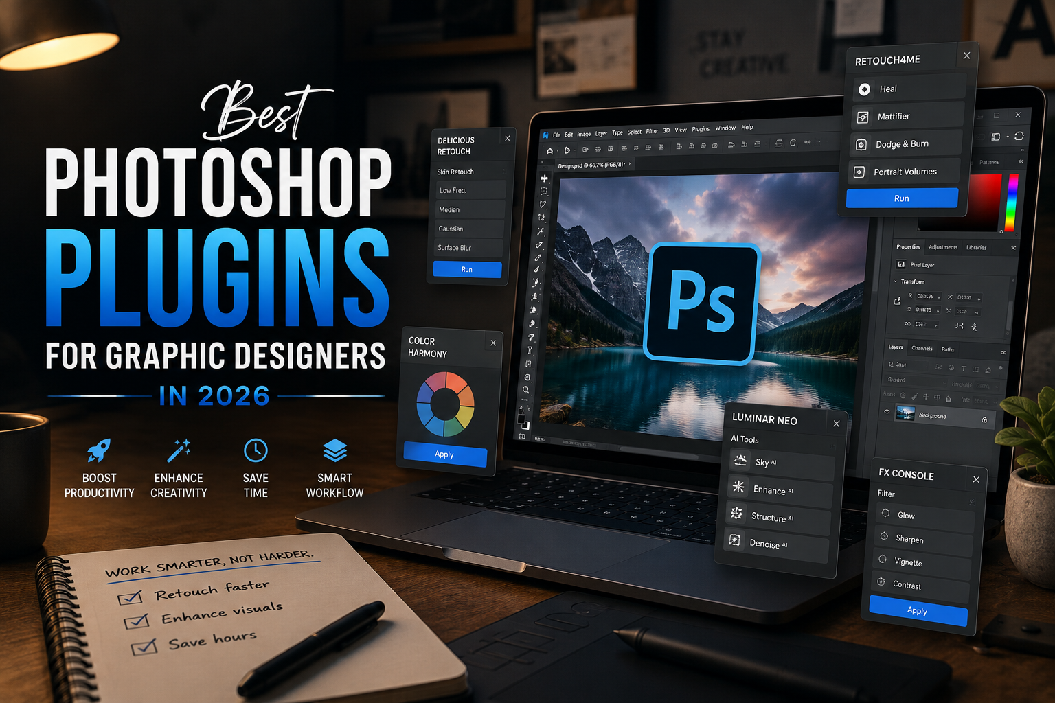 Best Photoshop Plugins for Graphic Designers in 2026: 10 Tools Worth Using